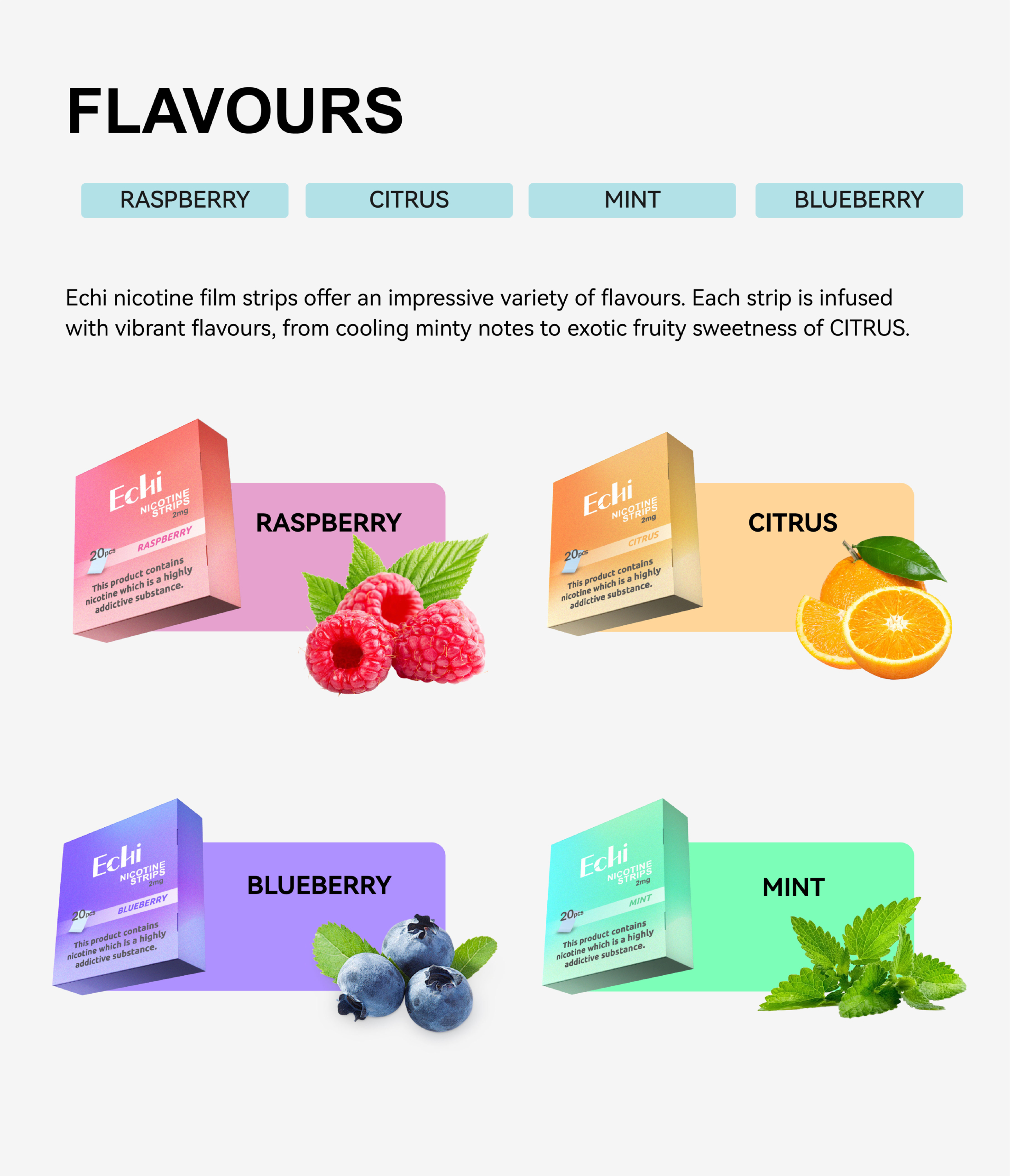 Nicotine Strip Flavours